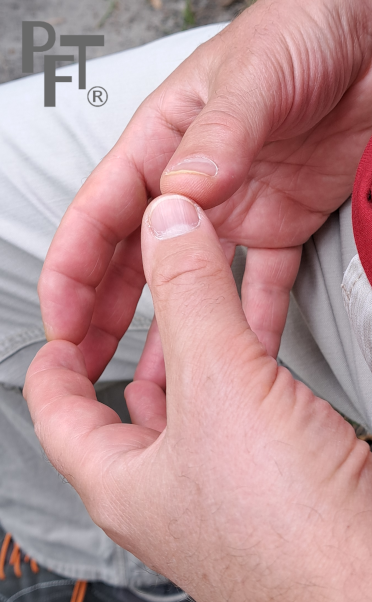 Handhaltung bei der Faszien-Meditation